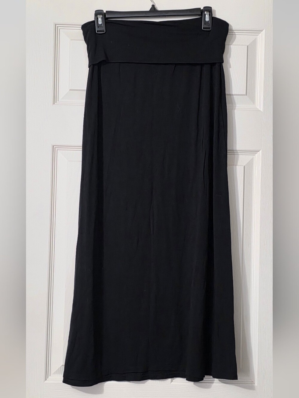 a.n.a Black Maxi Skirt - Flowing A-Line Style